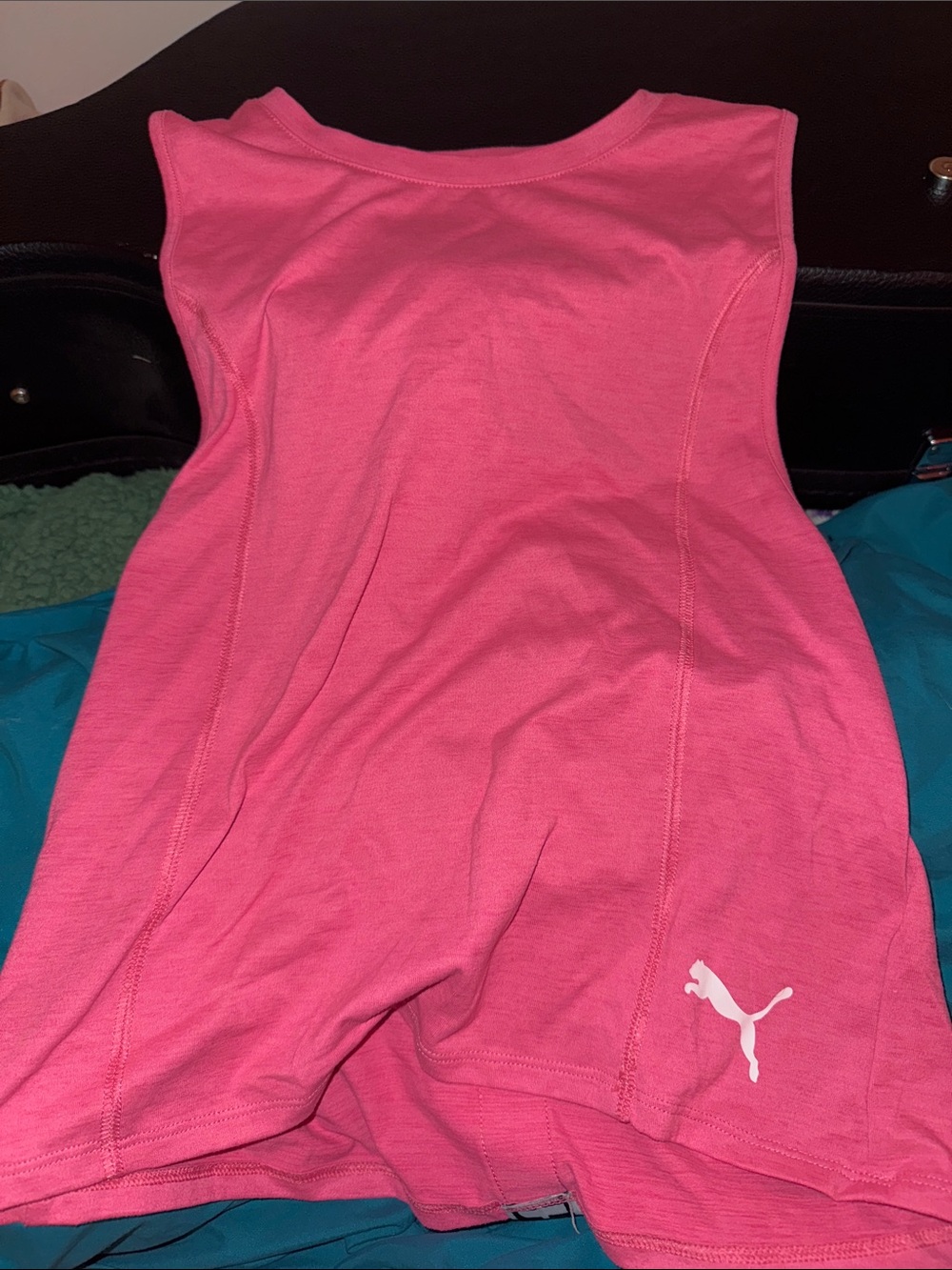 Puma Pink Sleeveless Athletic Tank Top